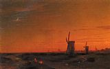 Landscape With Windmills by Ivan Constantinovich Aivazovsky